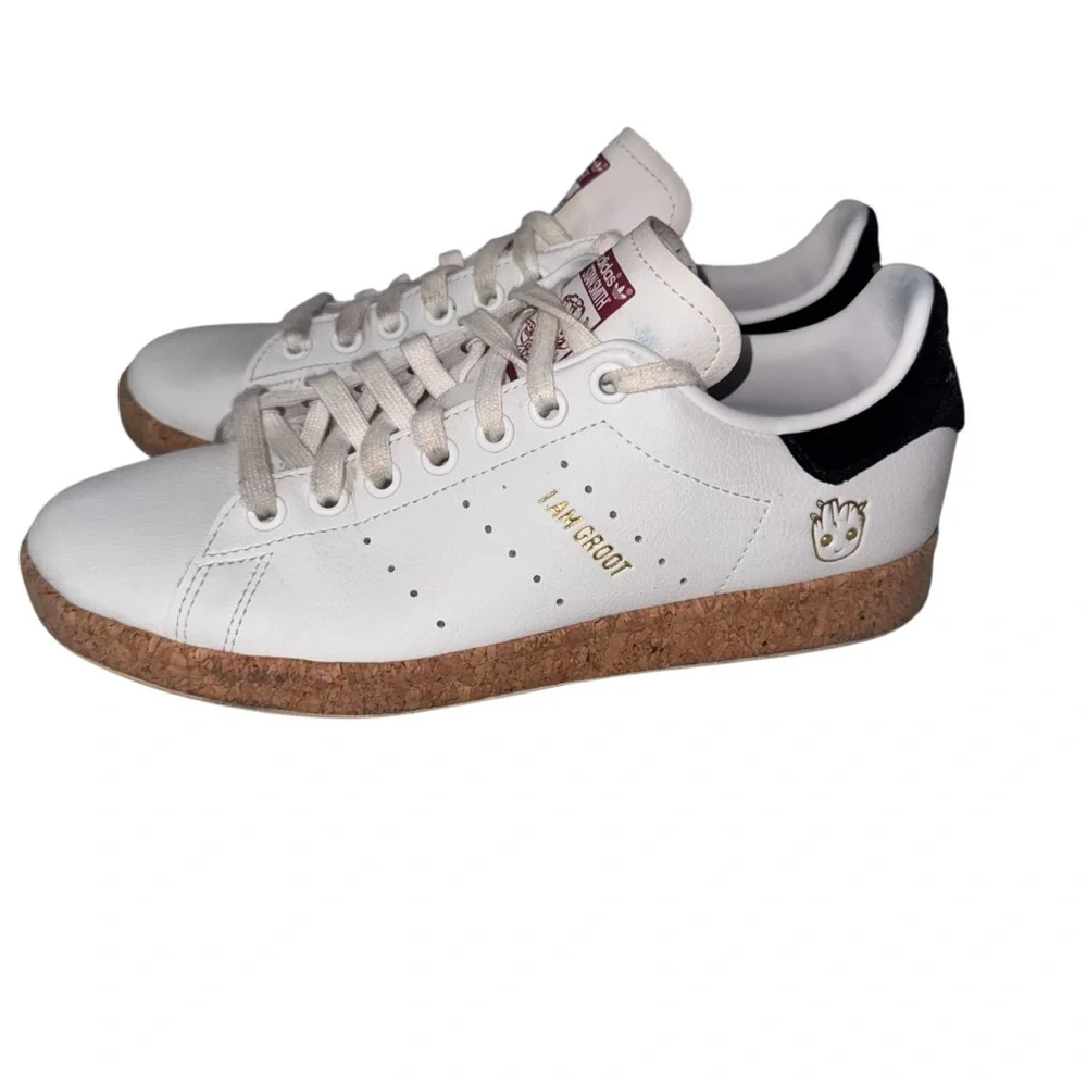 adidas x Disney Stan Smith I am Groot prime green‎ tennis shoes cork sole marvel